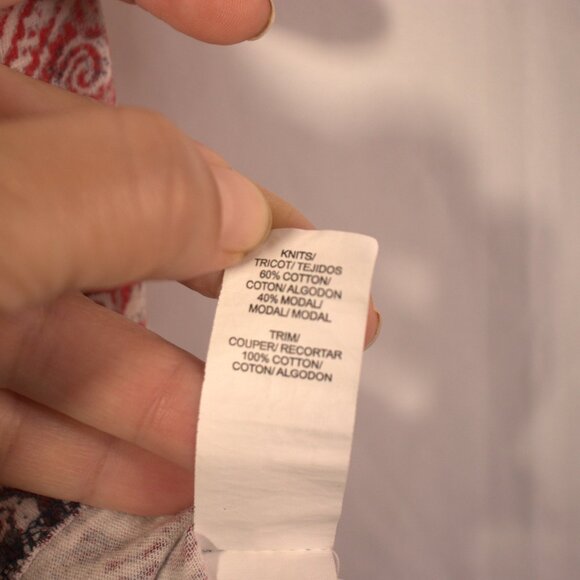 Lucky Brand Orange Cream Designed Top - Picture 7 of 7